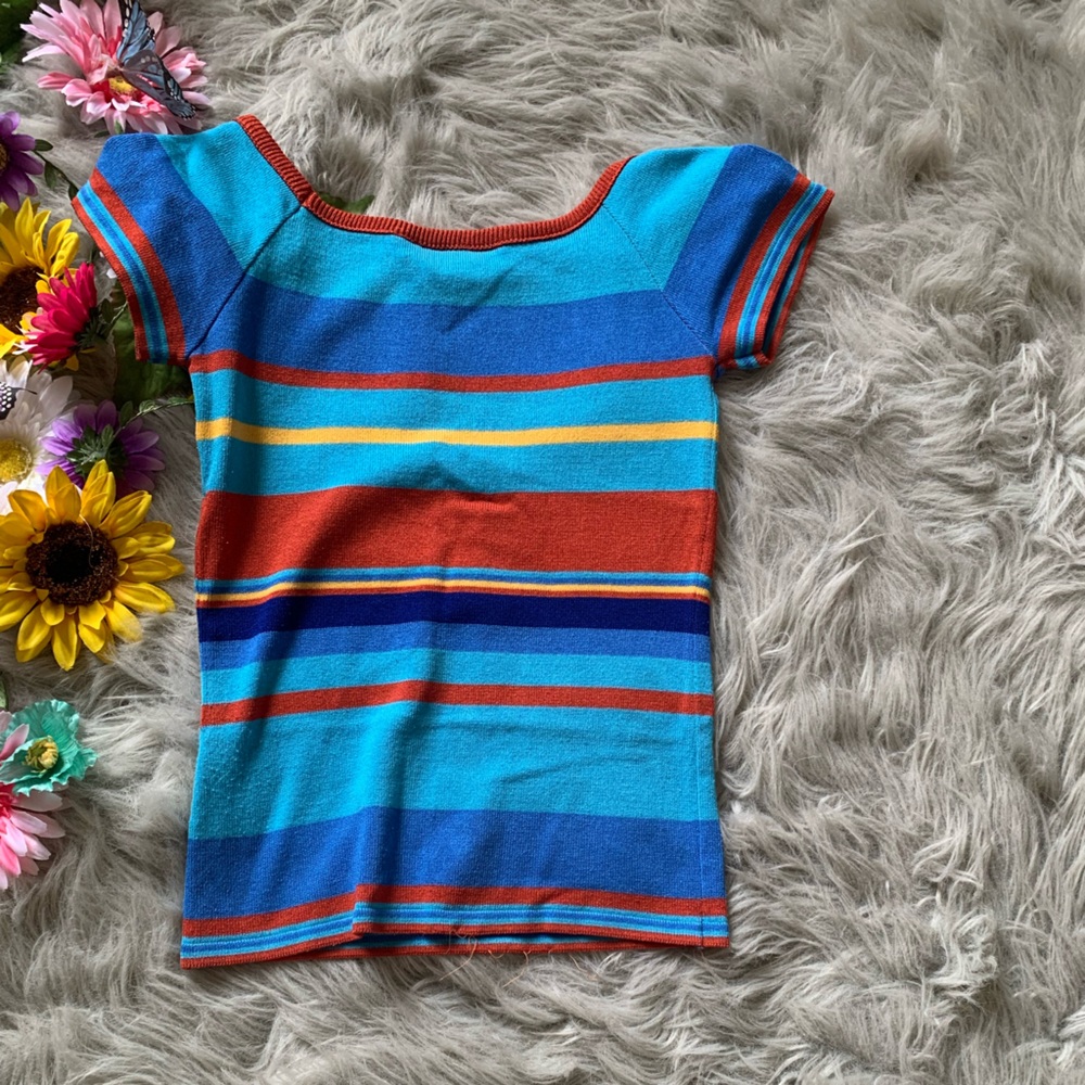 Say What? Bold Blue and Red Tube Top